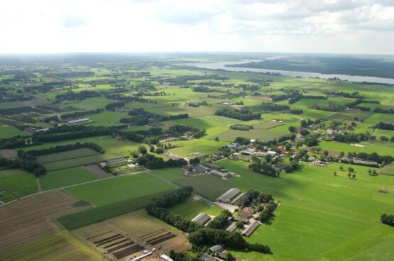 Luchtfoto van locatie-analyse